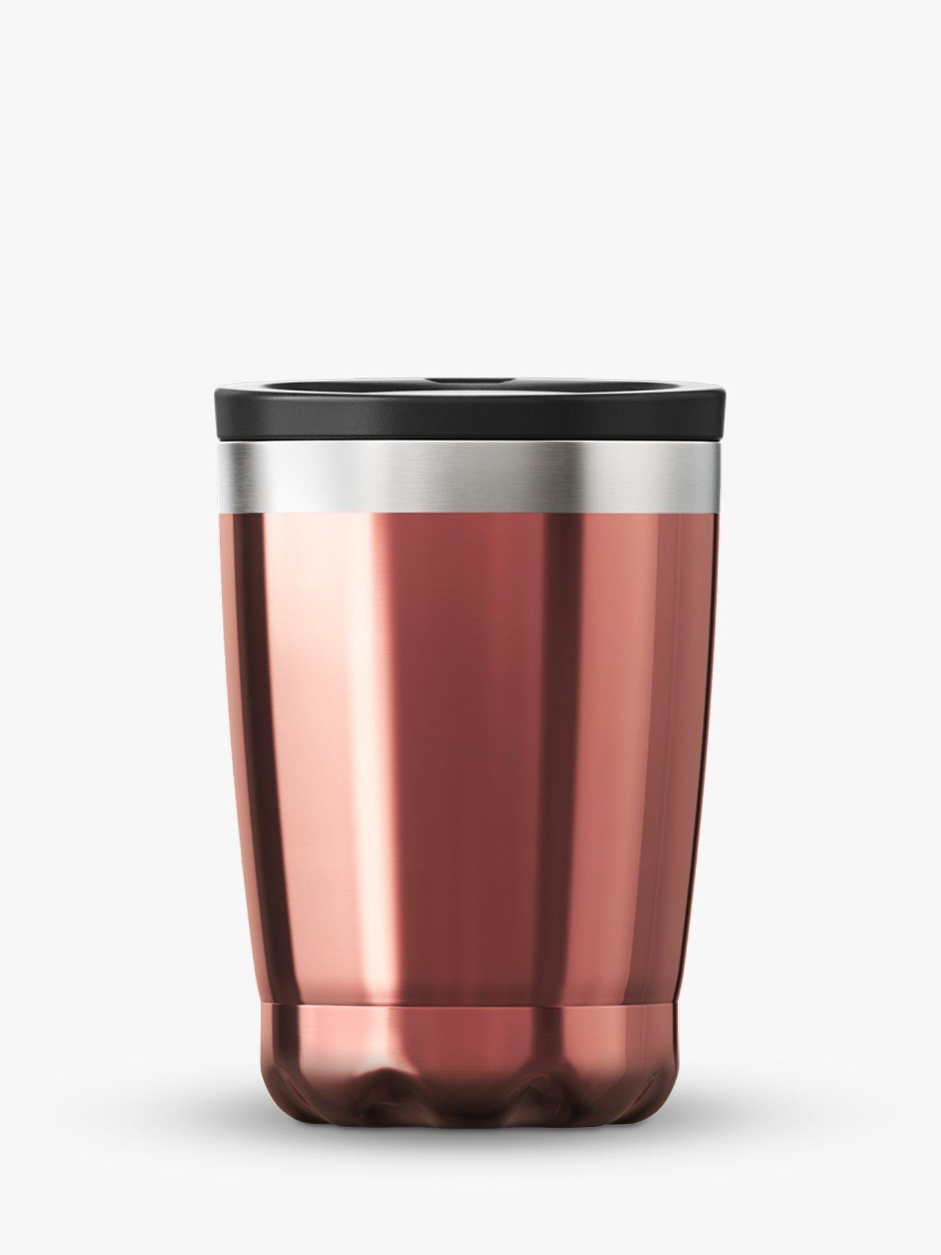 Chilly's Vacuum Insulated Travel Mug, 340ml, Rose Gold