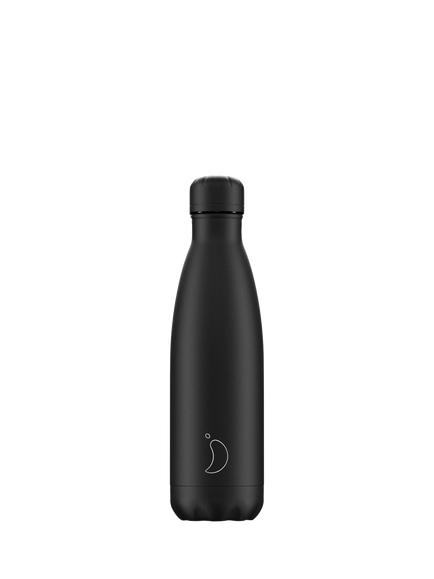 Chilly's Vacuum Insulated Leak-Proof Drinks Bottle, 500ml, All Black
