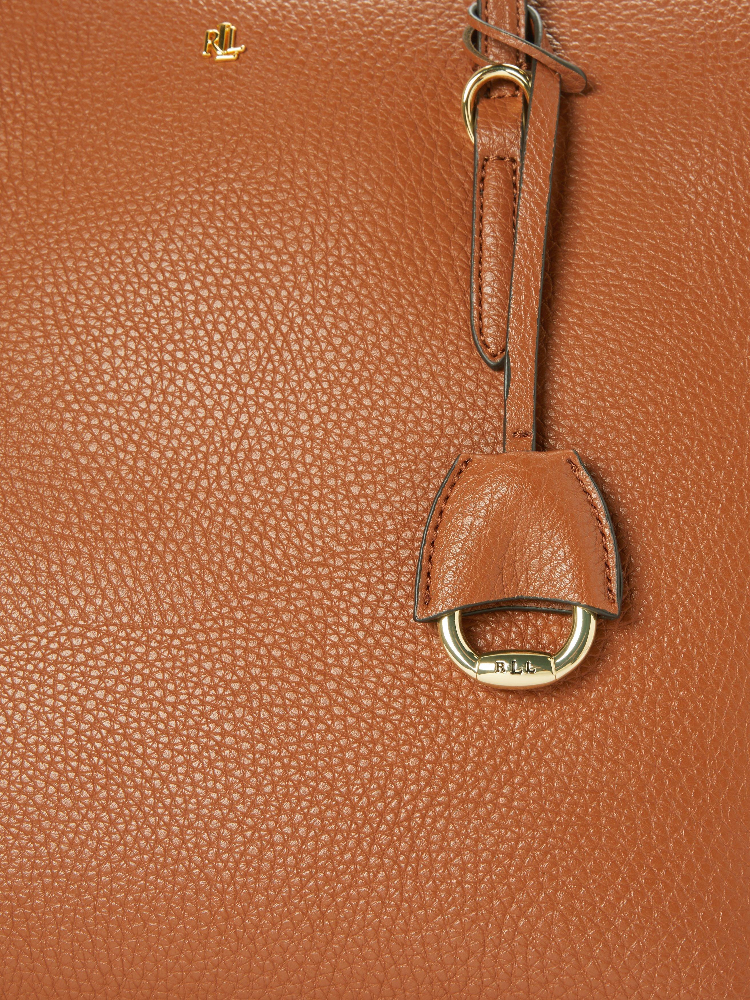 Product image 5 of 5, which shows Lauren Ralph Lauren Merrimack Tote Bag, Lauren Tan