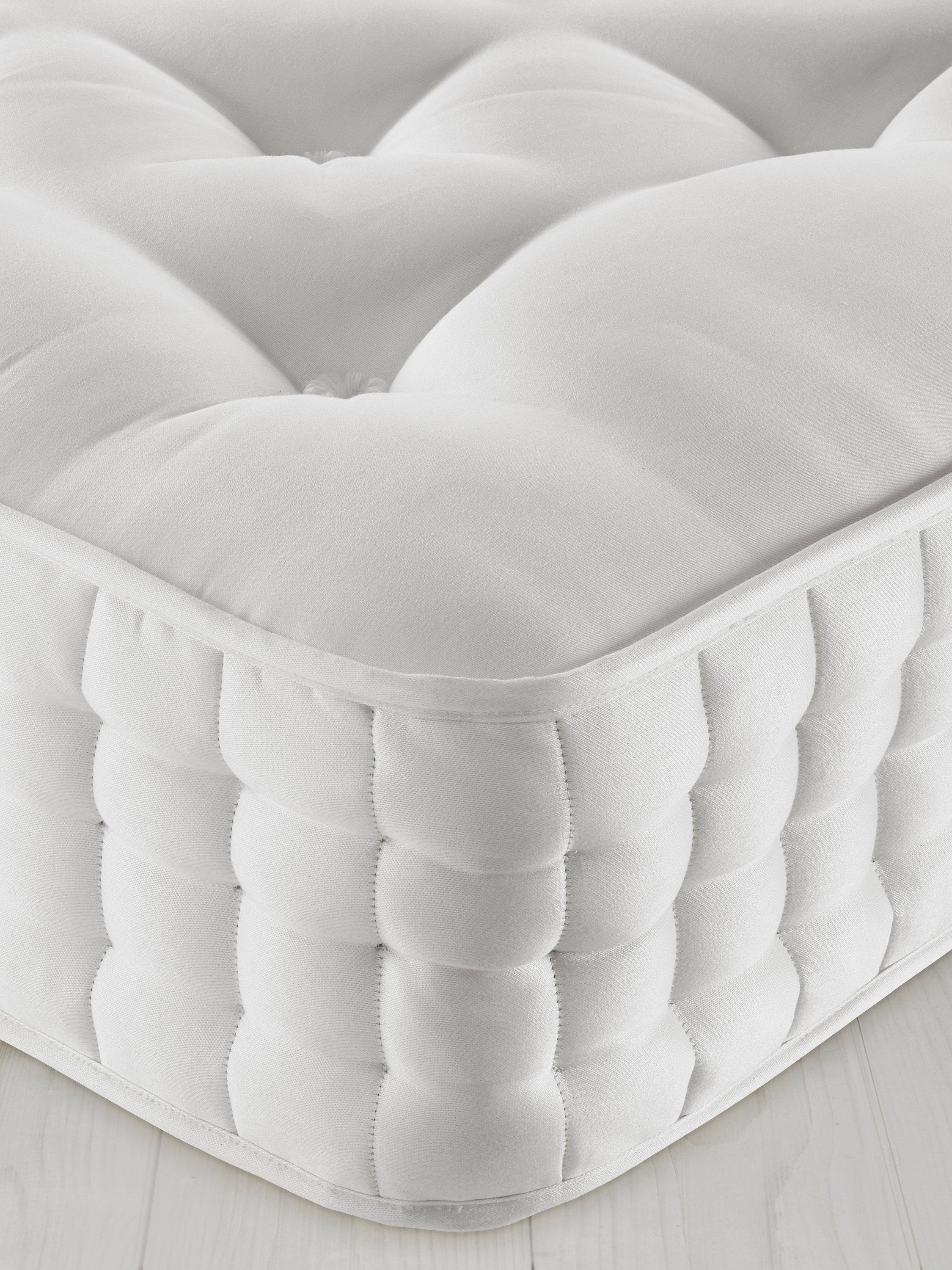John Lewis & Partners Natural Collection Wensleydale Wool 13400, Double, Medium Tension Pocket Spring Mattress