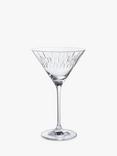 Dartington Crystal Limelight Cut Glass Martini Glasses, Set of 2, 210ml, Clear