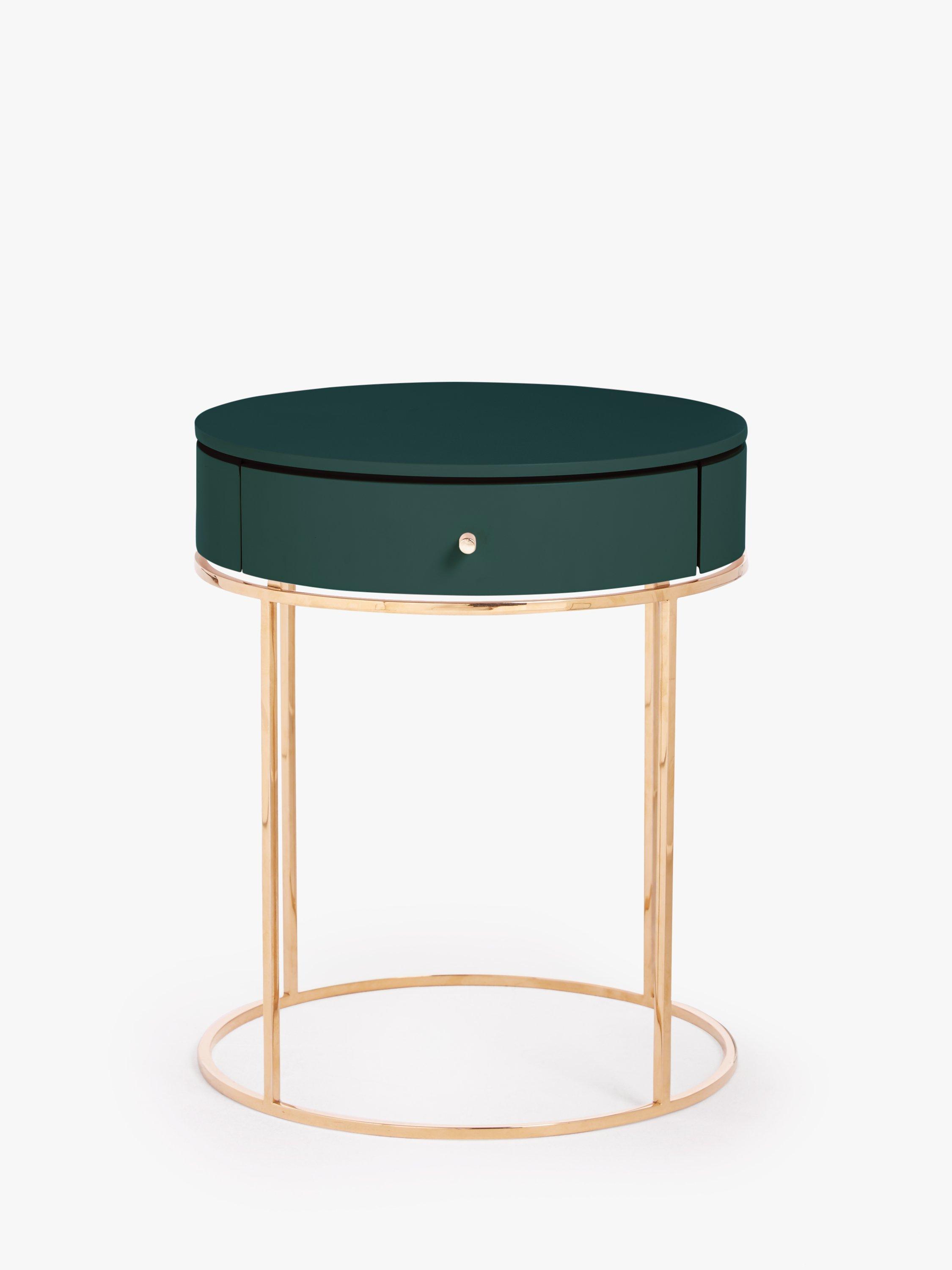 John Lewis & Partners Show Wood Bedside Table, Jade Green