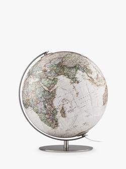 National Geographic Antique Style Earth Illuminated Globe, 37cm, Brown/Multi - view 2, Brown/Multi