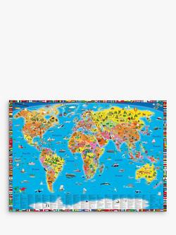 National Geographic Facts of the World Map, Multi