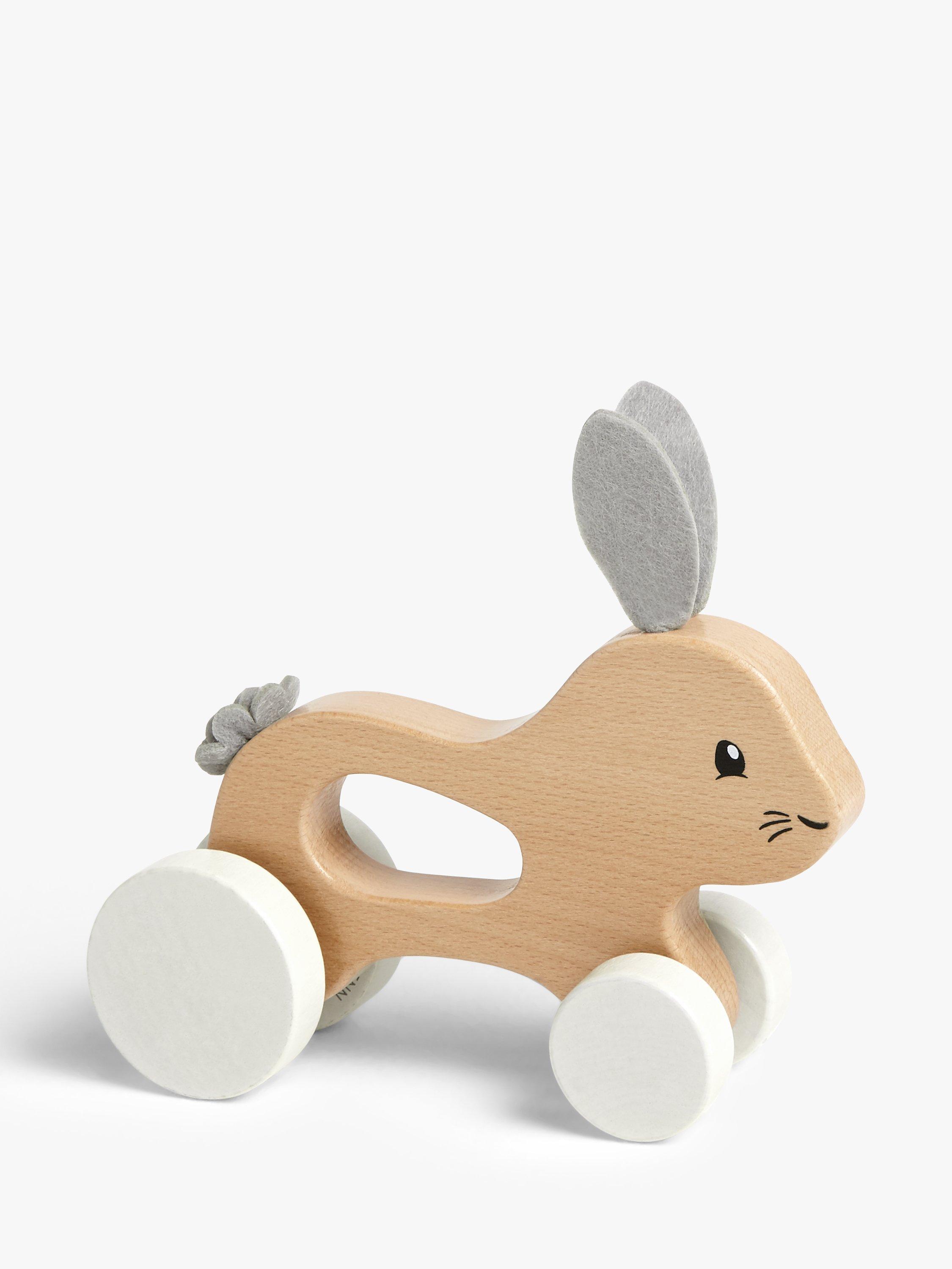 John Lewis My First Push Along Rabbit Toy