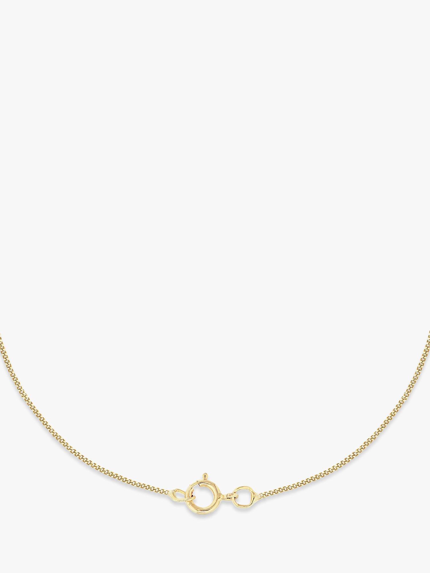 Product image 4 of 4, which shows IBB 9ct Gold St Christopher Round Pendant Necklace, Gold