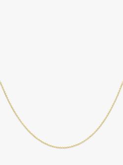 IBB 18ct Gold Belcher Chain Necklace, Gold, Gold