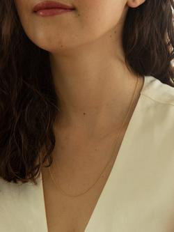 IBB 18ct Gold Belcher Chain Necklace, Gold - view 2, Gold