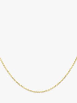 IBB 18ct Gold Trace Chain Necklace, Gold, Gold