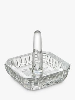 Waterford Crystal Lismore Cut Glass Square Ring Holder, 