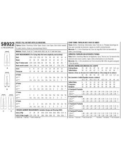 Simplicity Women's Pull On Trousers Sewing Pattern, 8922 - view 2, 