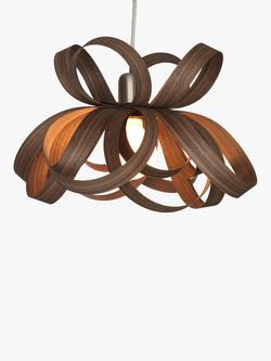 Tom Raffield Skipper Small Pendant Ceiling Light, Dia.41cm, Walnut