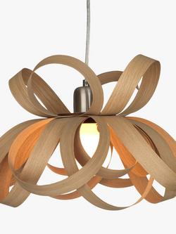 Tom Raffield Small Skipper Ceiling Light, Dia.41cm, Oak