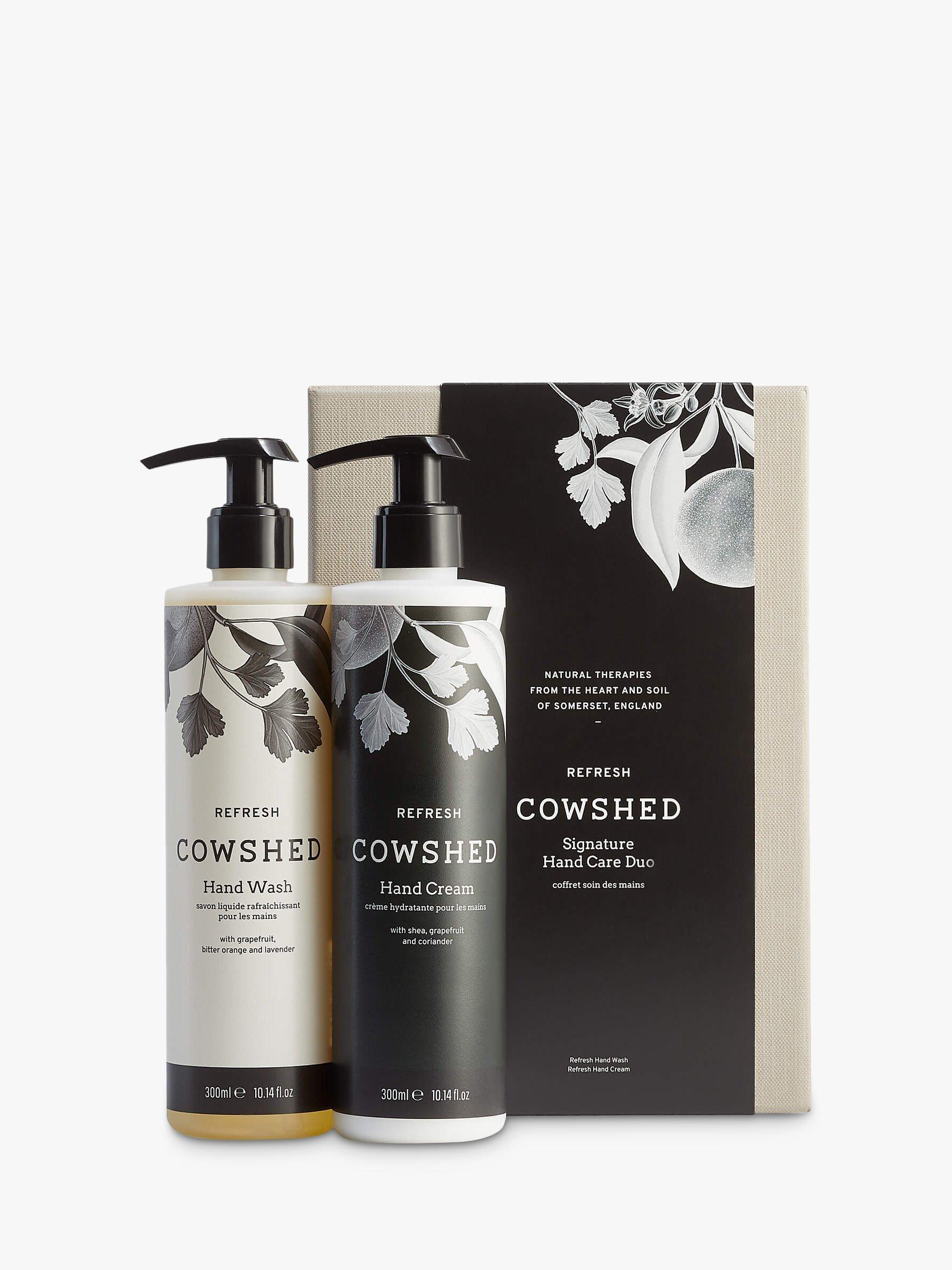 Product image 1 of 4, which shows Cowshed Signature Hand Care Duo Bodycare Gift Set