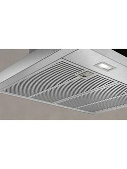 Neff N70 D65BMP5N0B Wall-Mounted Box Chimney Cooker Hood, 60cm, Grey/Stainless Steel - view 2, Grey/Stainless Steel