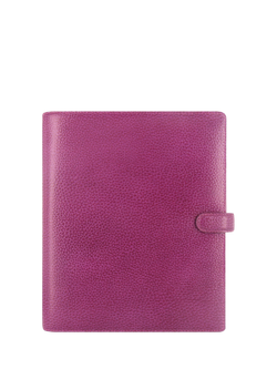 Filofax Finsbury Leather A5 Organiser, Raspberry