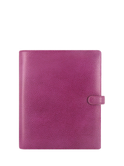 Filofax Finsbury Leather A5 Organiser, Raspberry