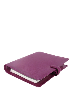 Filofax Finsbury Leather A5 Organiser - view 2, Raspberry