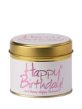 Lily-flame Happy Birthday Scented Tin Candle, 230g