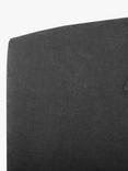 John Lewis Grace Full Depth Upholstered Headboard, Super King Size, Soft Touch Chenille Charcoal