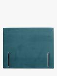 John Lewis Emily Full Depth Upholstered Headboard, Double, Deep Velvet Teal