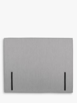 John Lewis Emily Full Depth Upholstered Headboard, Small Double, Cotton Effect Grey