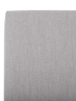 John Lewis Emily Full Depth Upholstered Headboard, Small Double - view 2, Cotton Effect Grey