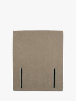 John Lewis Emily Full Depth Upholstered Headboard, Single, Soft Touch Chenille Mole