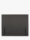 John Lewis Emily Full Depth Upholstered Headboard, Super King Size, Soft Touch Chenille Charcoal