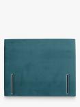 John Lewis Emily Full Depth Upholstered Headboard, Super King Size, Deep Velvet Teal