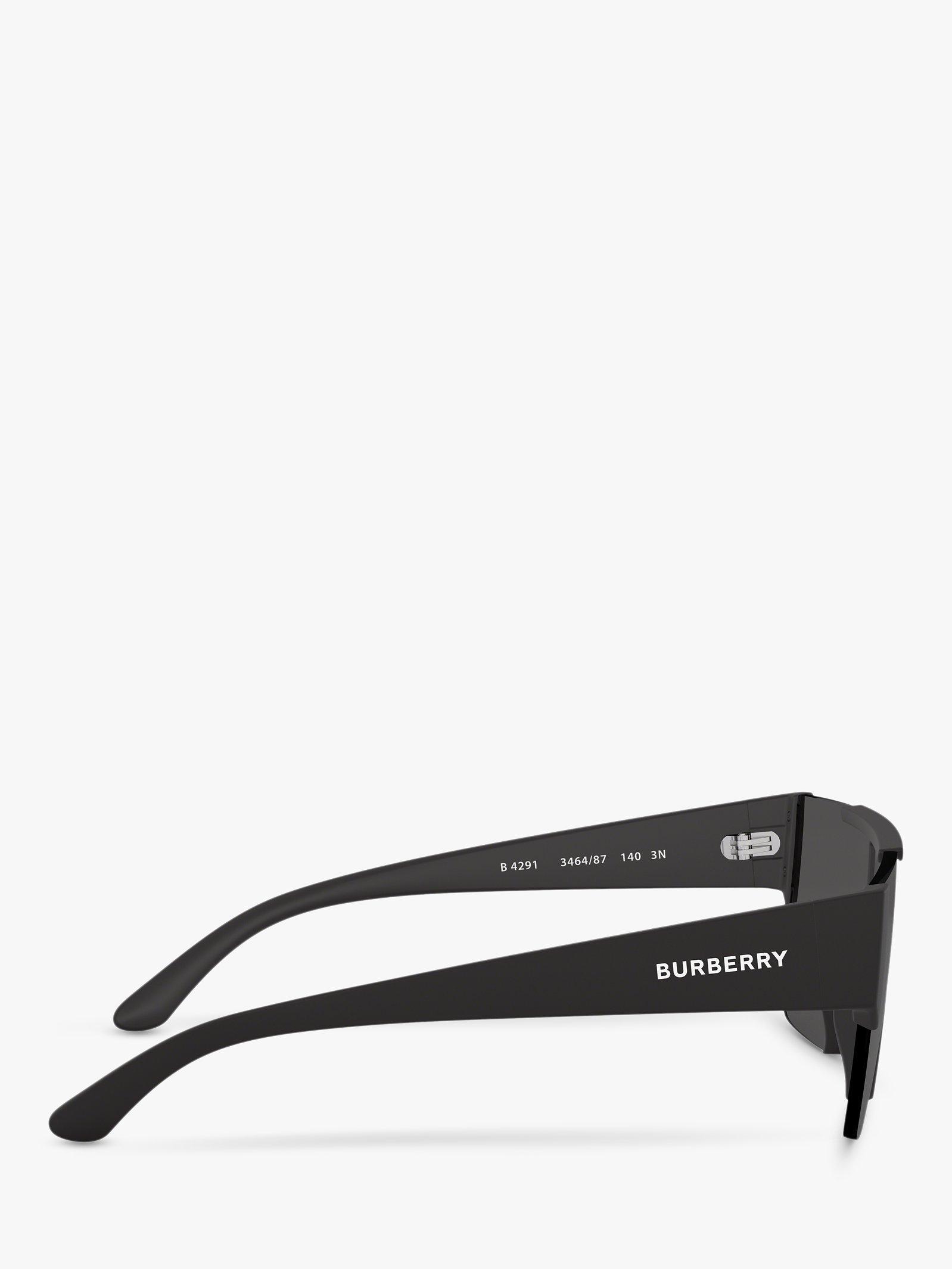 Burberry BE4291 Men s Rectangular Sunglasses Black