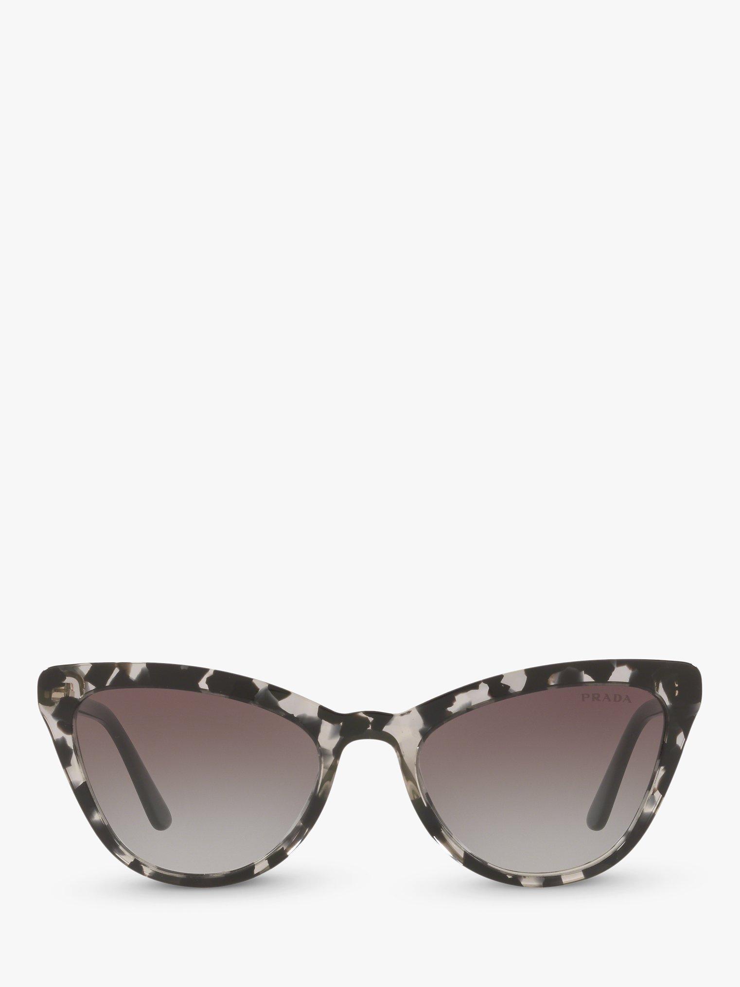 Prada PR 01VS Women s Catwalk Cat s Eye Sunglasses Patterned Black Grey Gradient