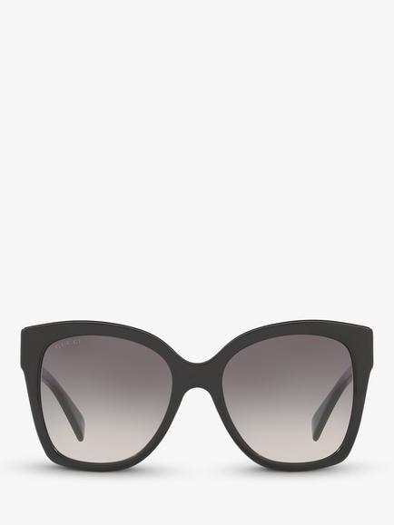 Gucci GG0459S Women's Square Sunglasses - view 2, Black