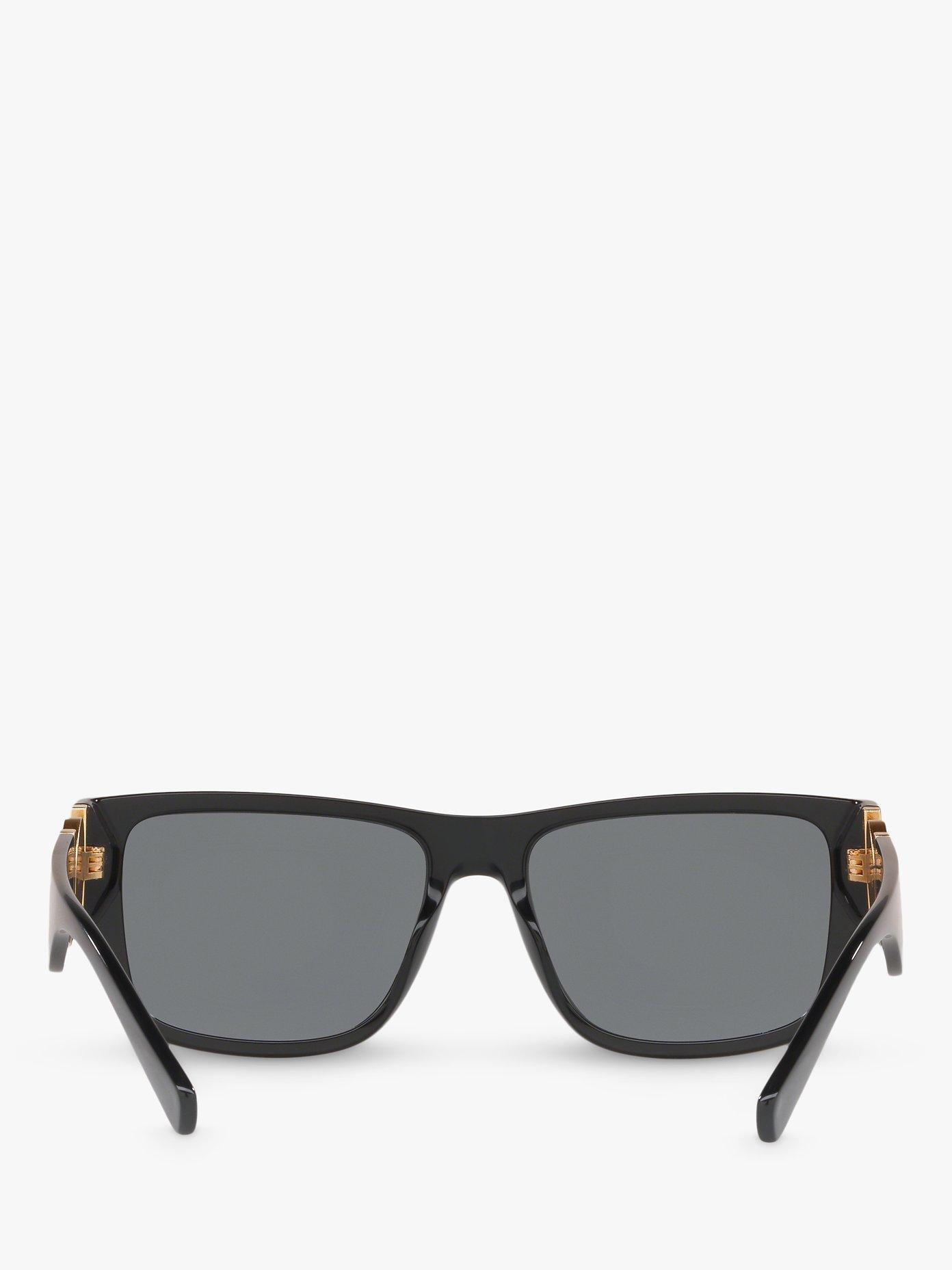 Product image 7 of 11, which shows Versace VE4369 Women's Polarised Square Sunglasses, Black/Grey