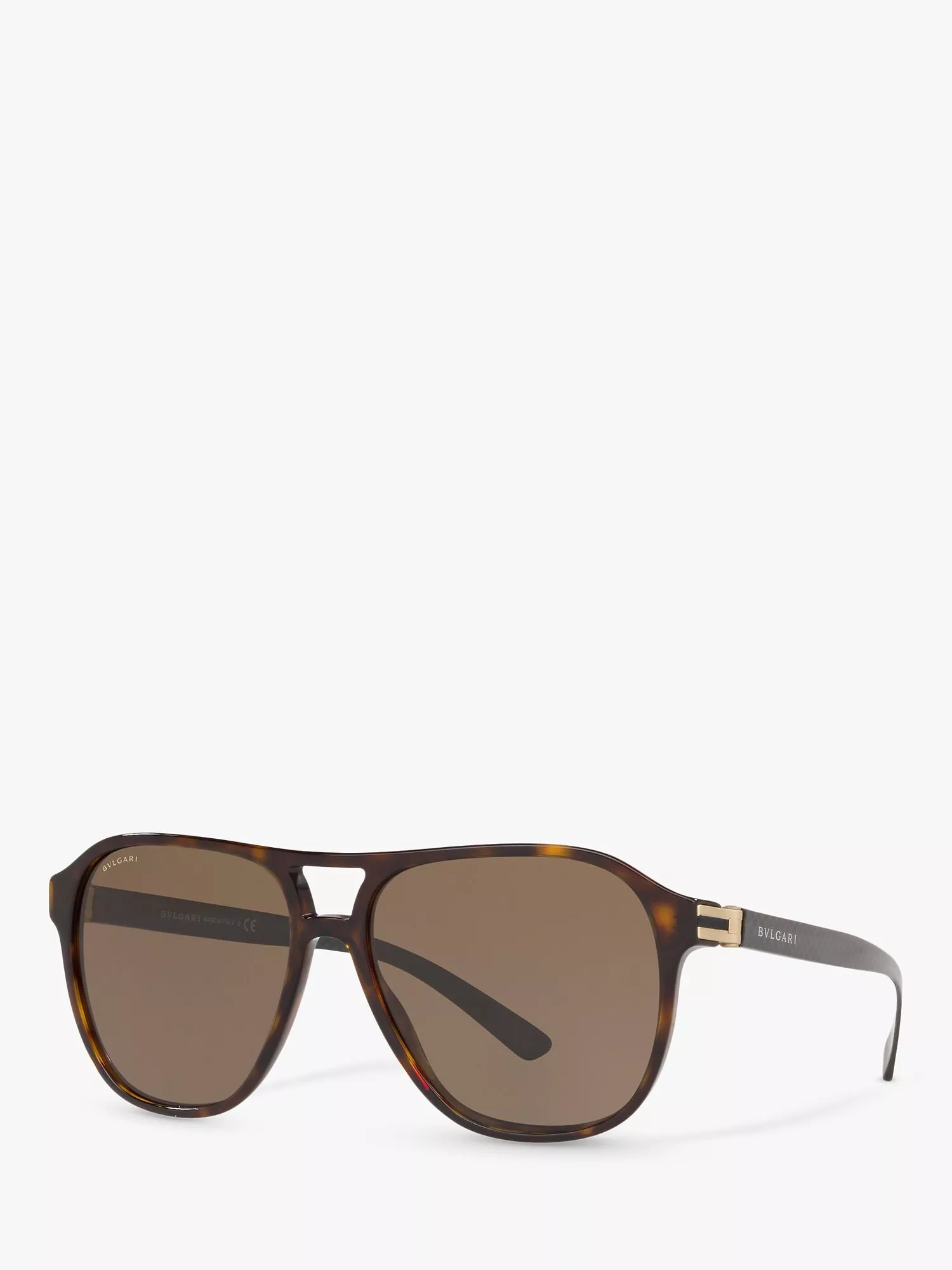 BVLGARI BV7034 Men s Aviator Sunglasses Tortoise Brown