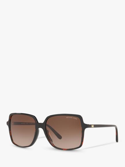 Michael Kors MK2098U Women's Isle of Palms Square Sunglasses, Tortoise/Brown Gradient, Tortoise/Brown Gradient