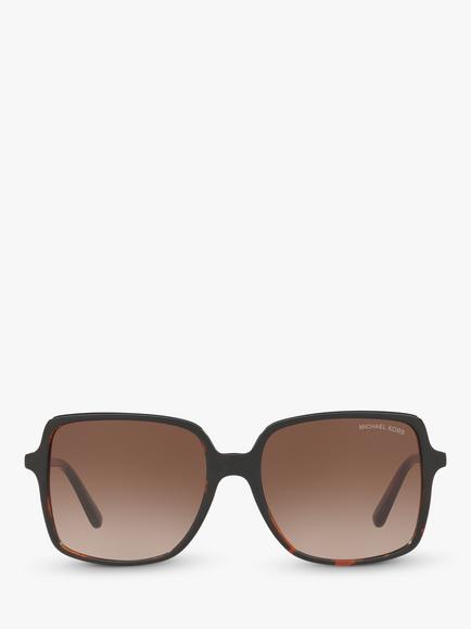 Michael Kors MK2098U Women's Isle of Palms Square Sunglasses, Tortoise/Brown Gradient - view 2, Tortoise/Brown Gradient