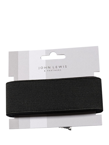 John Lewis Elastic, 13mm, Black