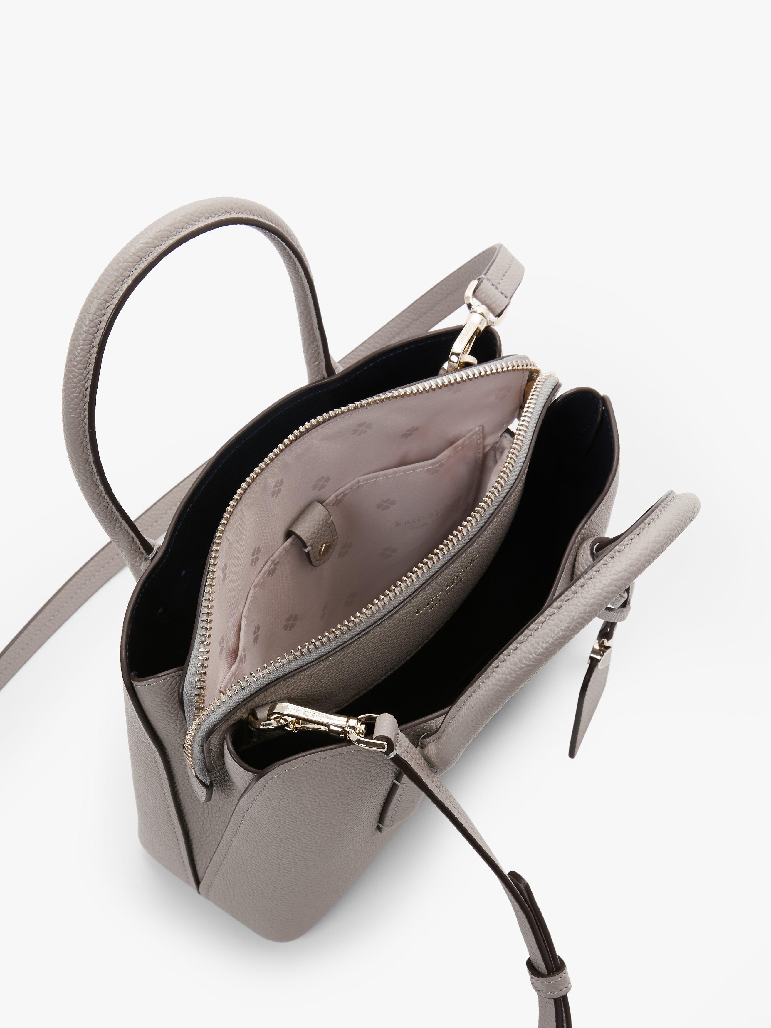 kate spade new york Margaux Leather Mini Satchel, True Taupe