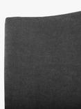 John Lewis Charlotte Full Depth Upholstered Headboard, King Size, Soft Touch Chenille Charcoal
