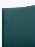 John Lewis Charlotte Full Depth Upholstered Headboard, King Size, Deep Velvet Teal