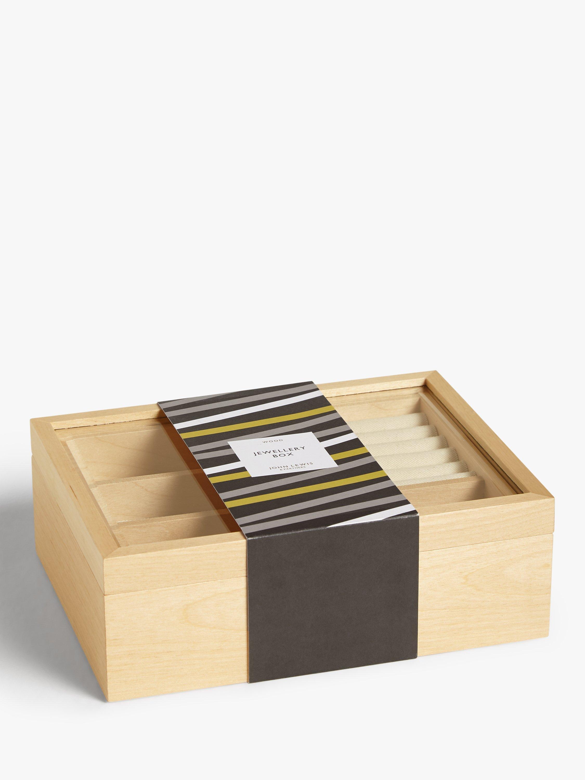John Lewis Large Wooden Jewellery Box