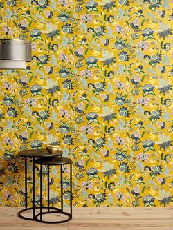 John Lewis Seoni Paste the Wall Wallpaper - view 2, Yellow