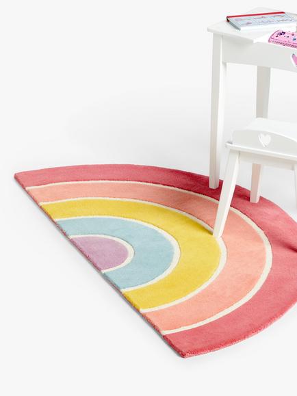 John Lewis Rainbow Rug, Multi, L150 x W77cm - view 2, Multi
