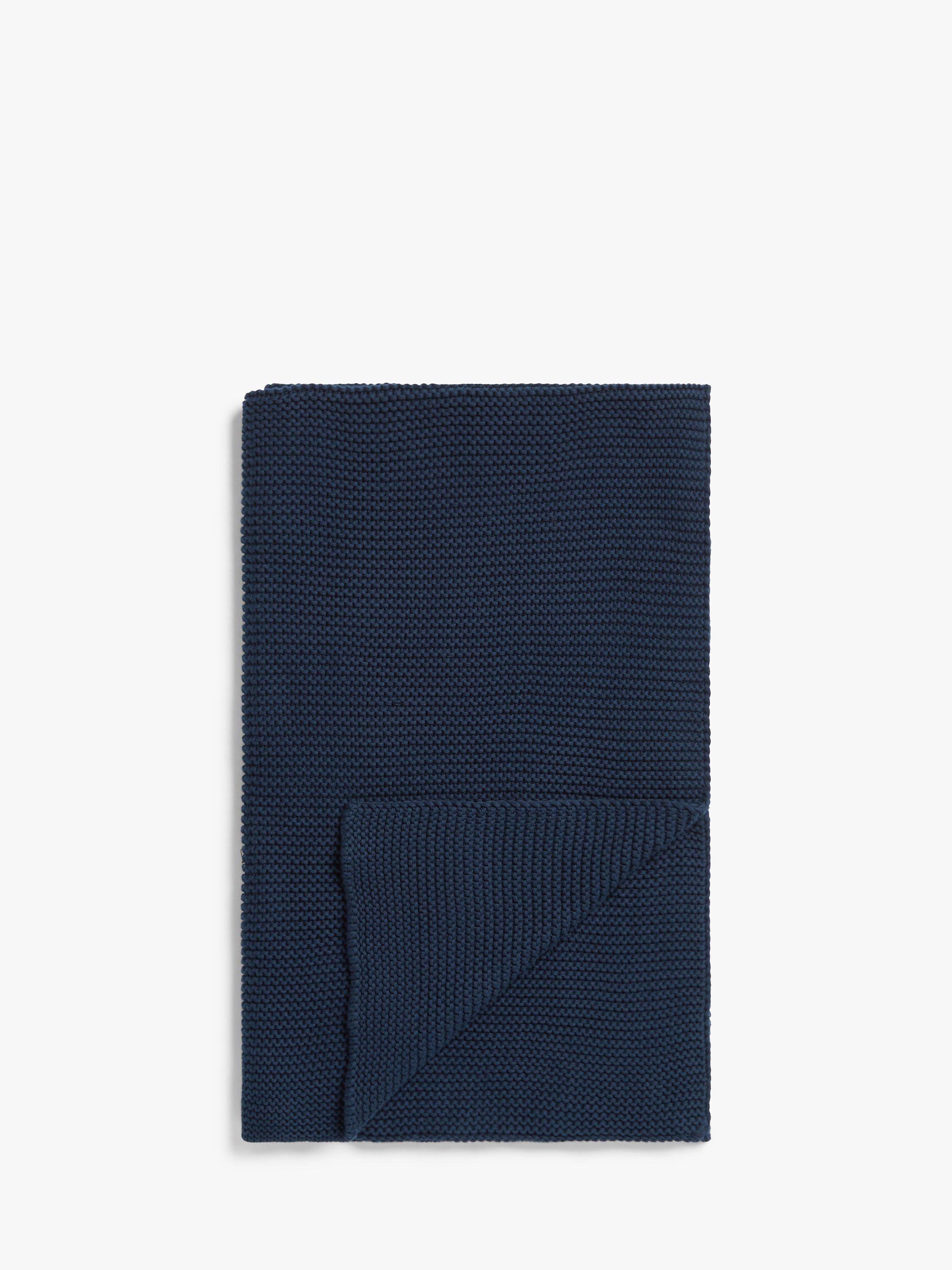 John lewis navy throw sale