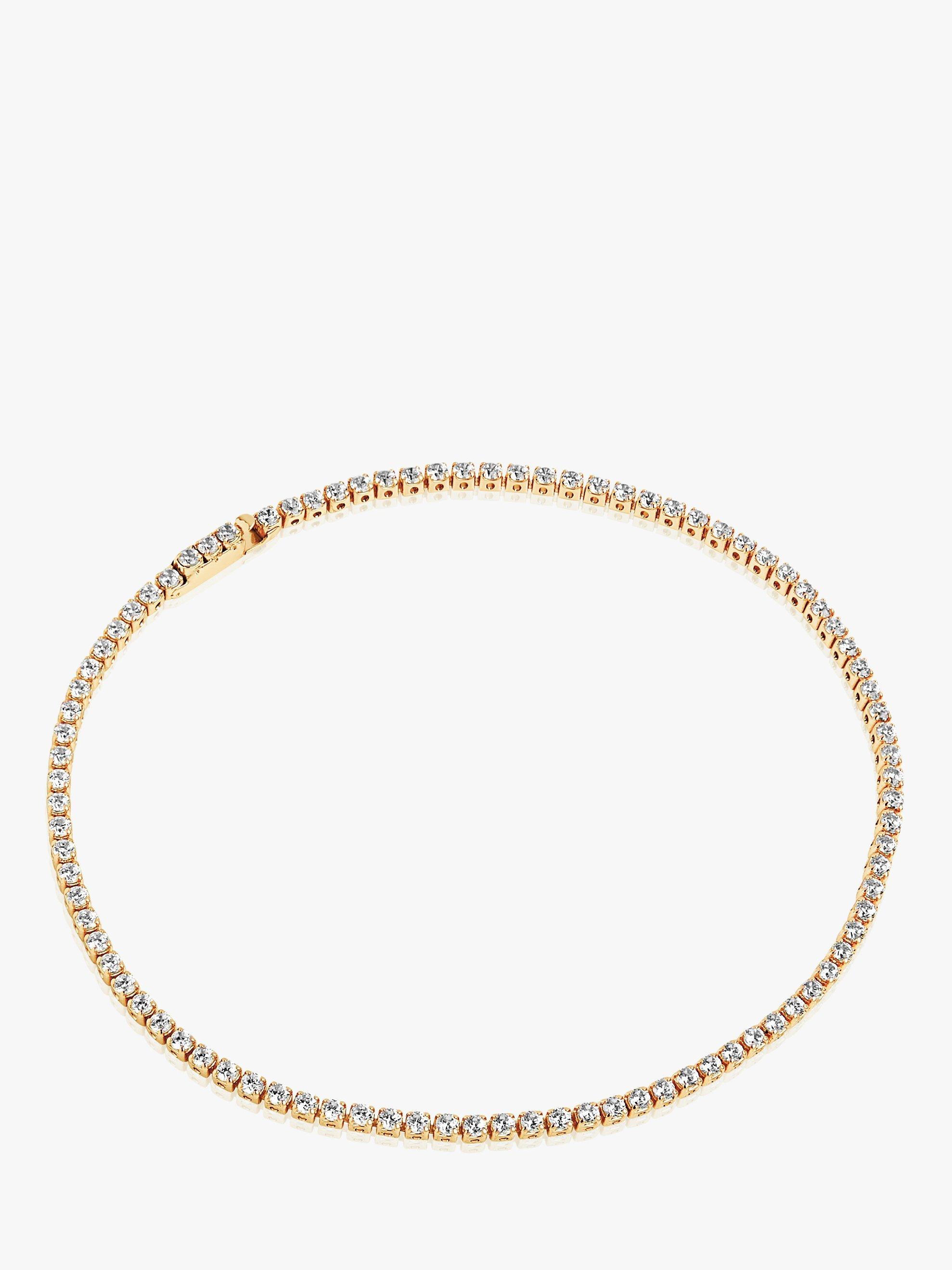 Product image 1 of 2, which shows Sif Jakobs Jewellery Elra Short Tennis Bracelet, Gold