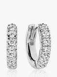 Sif Jakobs Jewellery Ellera Piccolo Cubic Zirconia Hoop Earrings, Silver