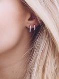 Sif Jakobs Jewellery Ellera Piccolo Cubic Zirconia Hoop Earrings, Silver