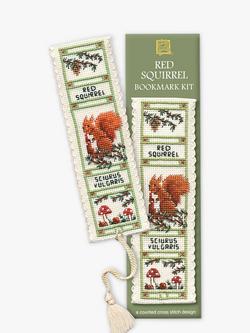 Textile Heritage Red Squirrel Bookmark Cross Stitch Kit, 