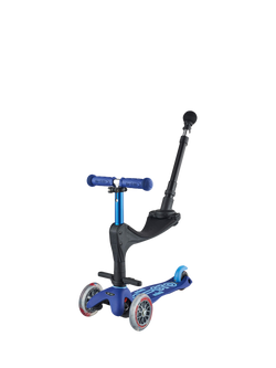 Micro Scooters Mini 3 in1 Deluxe Ride On Scooter, Blue